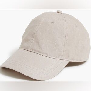 J.Crew Factory Womens Linen-blend baseball cap NWT